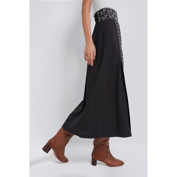 TUCKERNUCK Embroidered Bouquet Jansen Skirt Size M NWT Retail $188 Tuckernuck - Picture 5 of 8